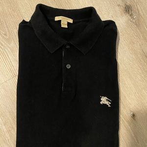 Burberry Pique Polo (Black)